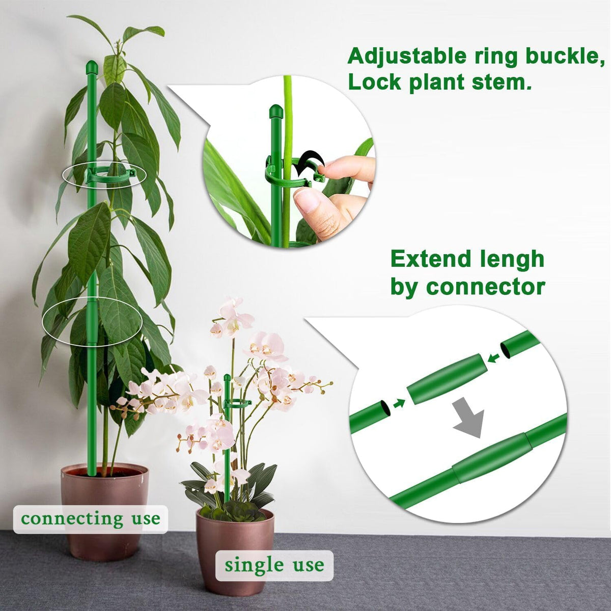SupKing ring buckles enable quick, secure stake adjustments.