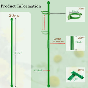 SupKing ring buckles enable flexible height adjustments for plants.