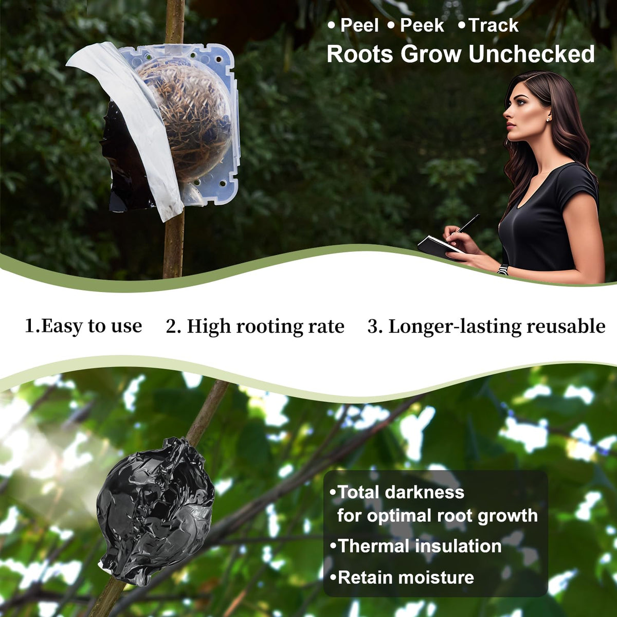 SupKing rooting pod inspection window allows watching progress without removal