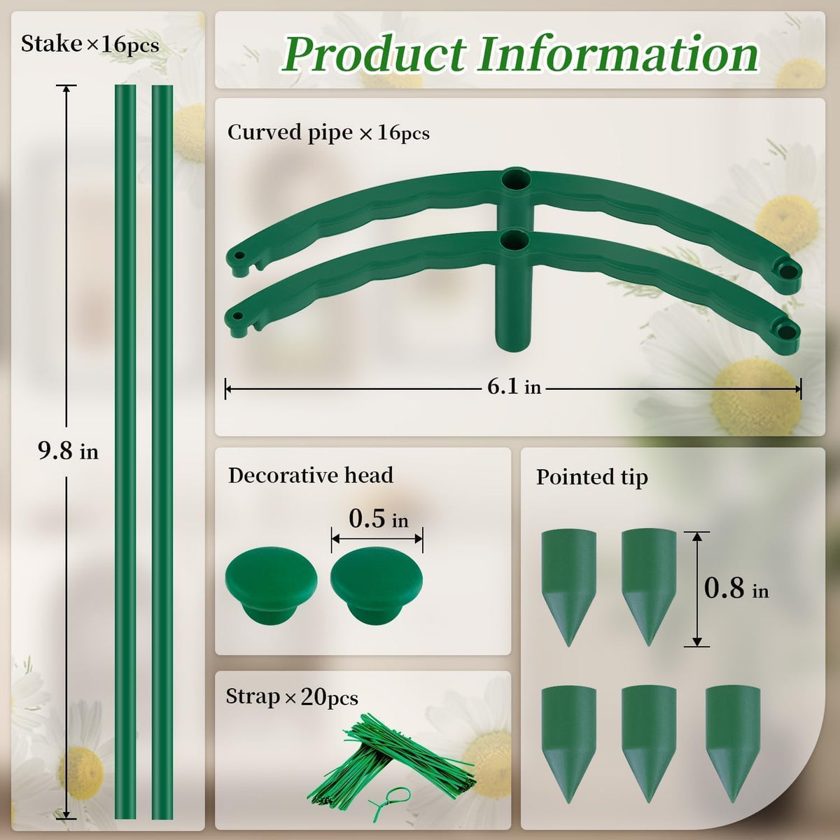 SupKing garden cages support cucumbers, peonies, and climbing vines with ease.