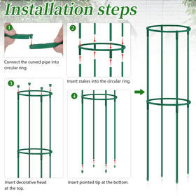 SupKing durable cages blend with greenery while keeping plants upright.
