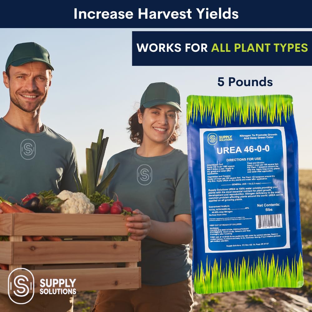 Supply Solutions Urea 46-0-0 aids soil enrichment and robust root systems.