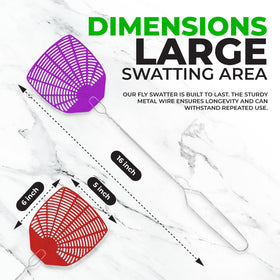 Supreme Pro hanging storage design keeps the swatter accessible.