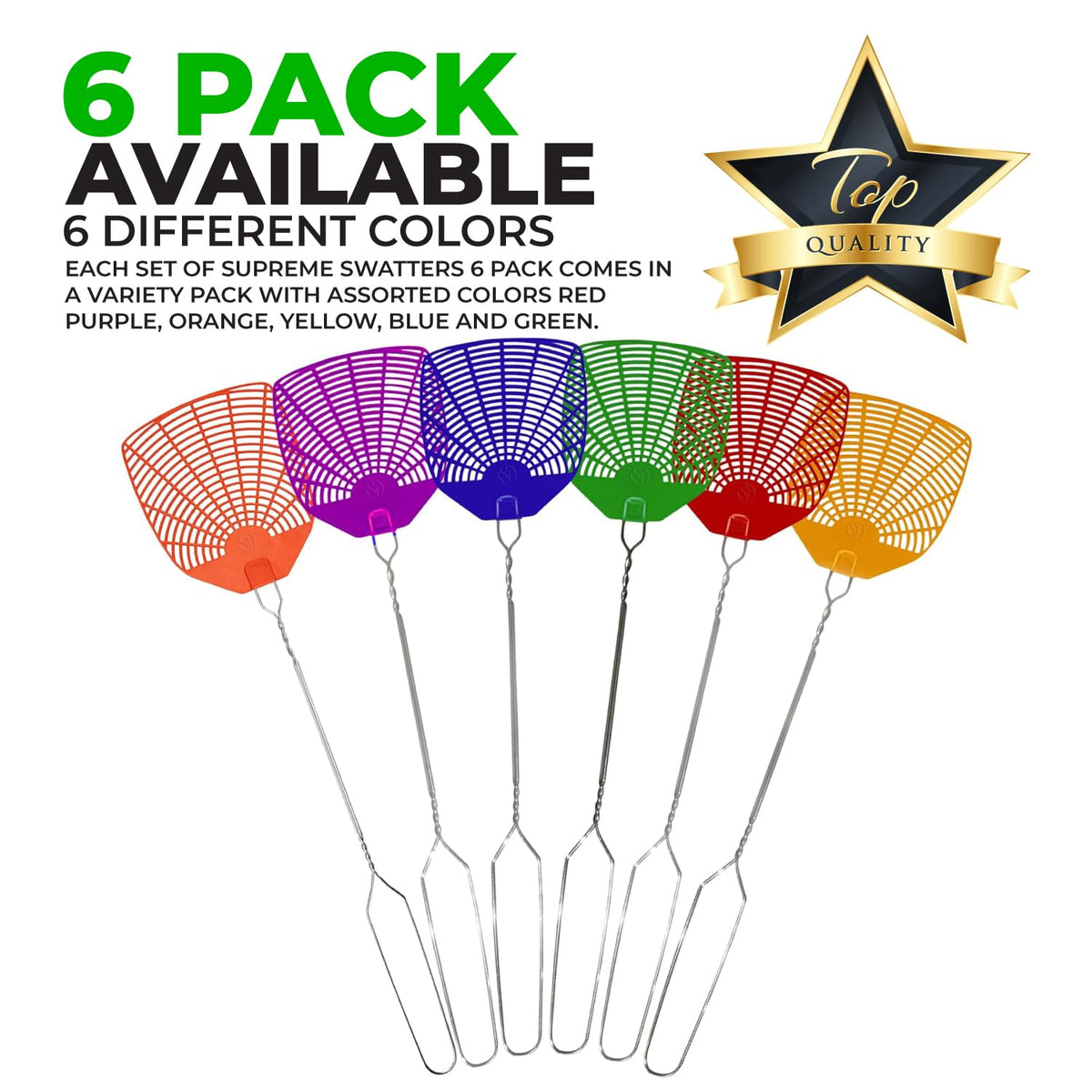 Supreme Pro fly swatter designed for indoor-outdoor versatility.