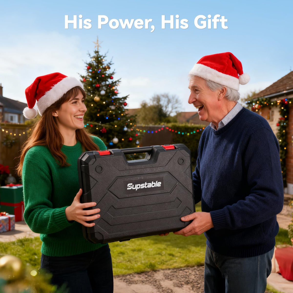 Supstable complete kit with two batteries, charger, and blades