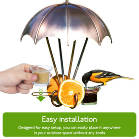 SUPVOX glass bird feeder cup close view for easy observation