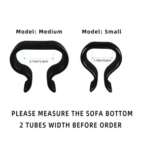 SUQ I OME clip securing modules between sofa sections.
