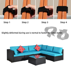 Stable connection between sofa sections with SUQ I OME.