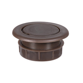 SUQ I OME parasol ring plug set in dark brown stabilizes umbrella at table