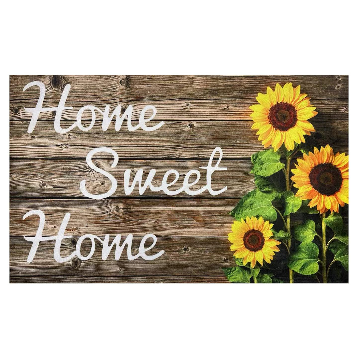 SuQKXCo Sunflower Doormat close-up design adds vibrant entryway charm.