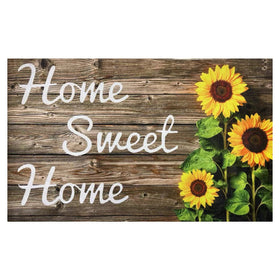 SuQKXCo Sunflower Doormat close-up design adds vibrant entryway charm.