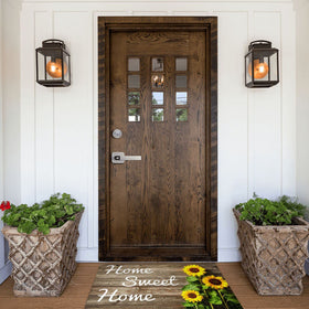 SuQKXCo Sunflower Doormat easy care via cold-water machine washing.