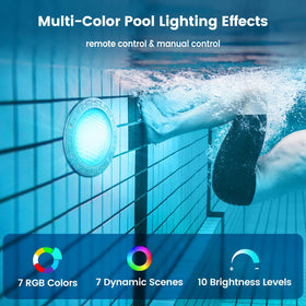SURAIELEC dynamic color modes for festive pool ambience