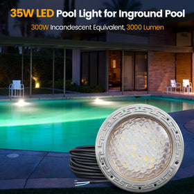SURAIELEC 50ft cord enables flexible pool lighting layouts.