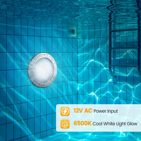 SURAIELEC 6000K cool white light for water clarity.