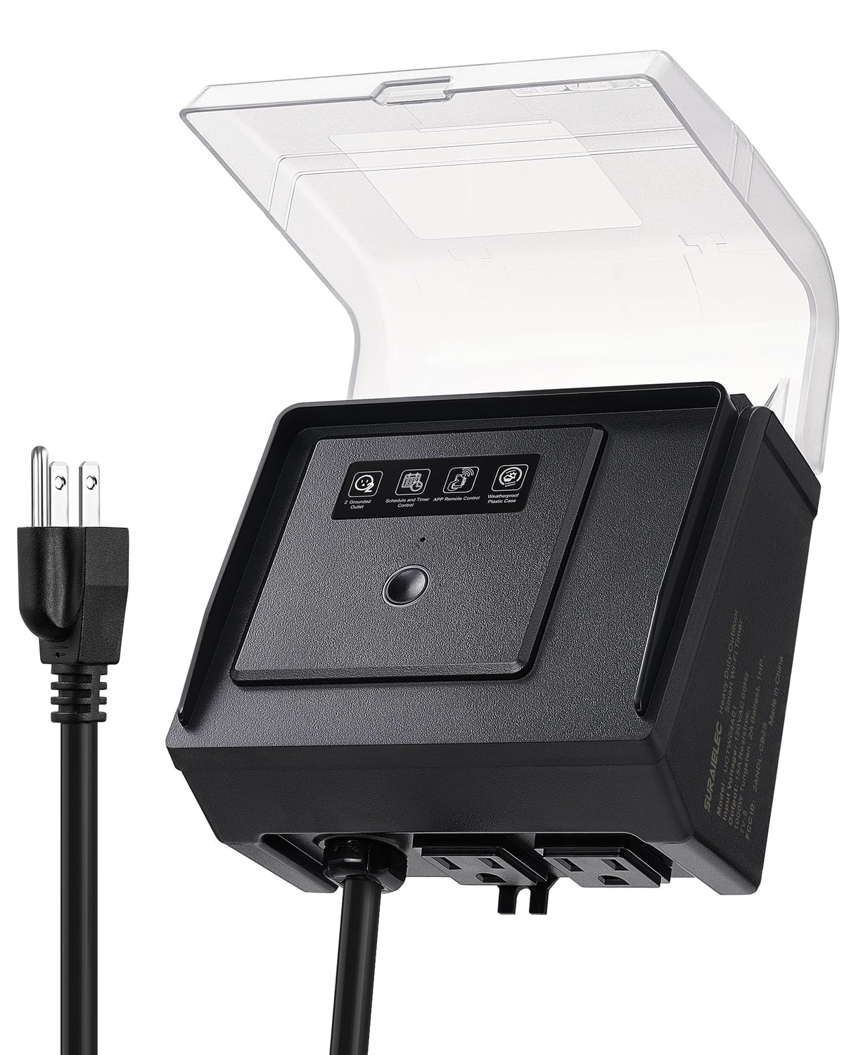 SURAIELEC compact timer fits on GFCI outlets.