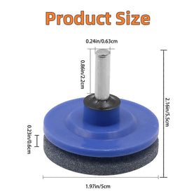 Surlveia lawnmower blade sharpener corundum close-up shows durable stone