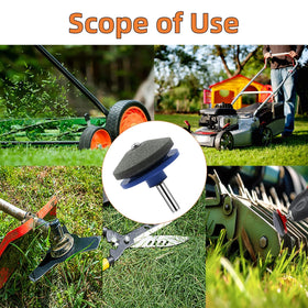 Surlveia blade sharpener designed for lawn tractors and mowers
