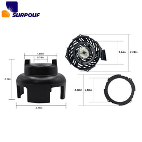 SURPOUF Briggs & Stratton compatible starter with model 08P502 supports quick maintenance.