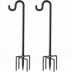 Surprizo 76-inch shepherds hook with ground base providing stable support for heavy feeders.