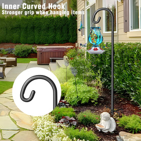 Black finish blends with landscapes, adding elegance without distracting attention.
