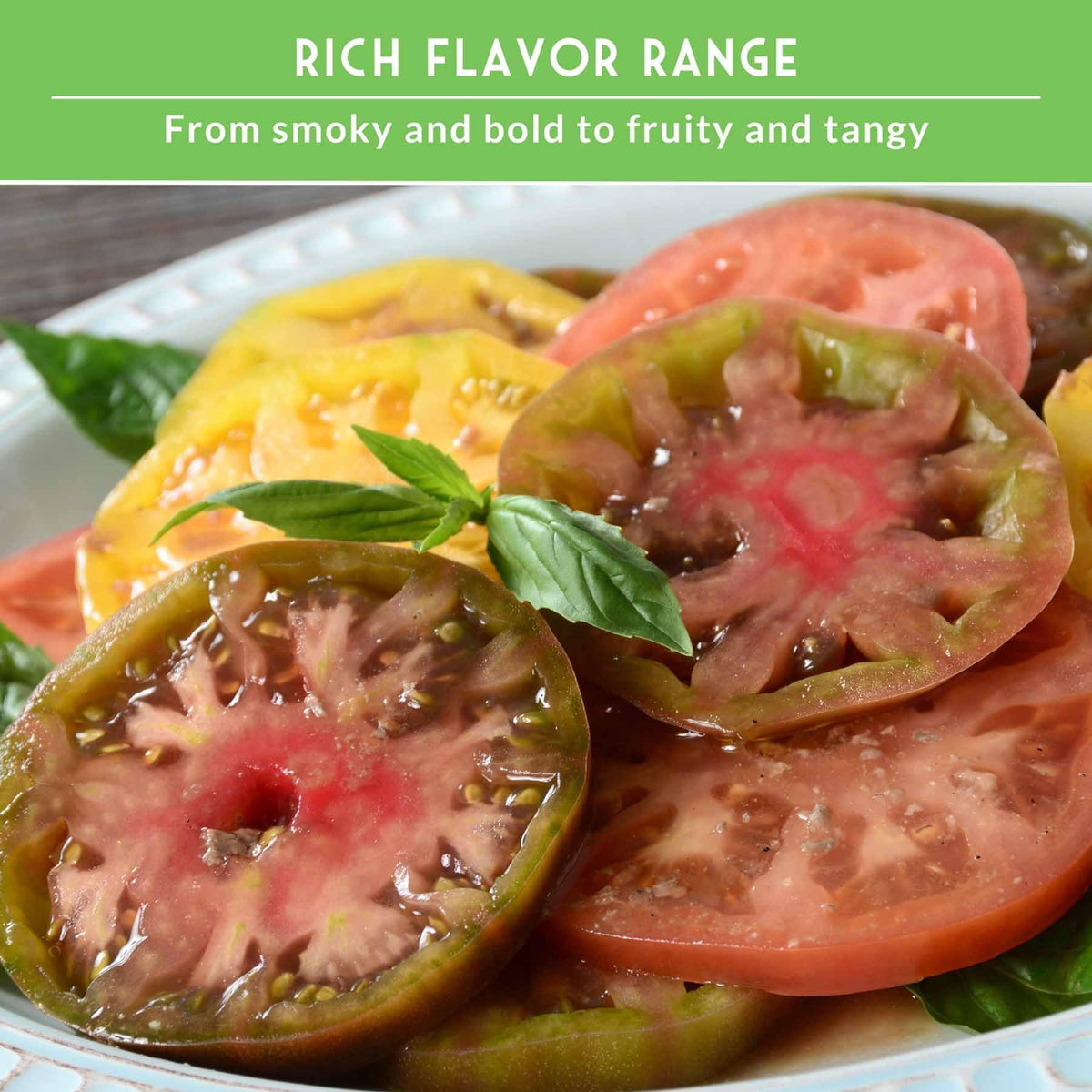 SURVIVAL GARDEN SEEDS Aunt Rubys Green tomatoes vibrant color and crisp slices