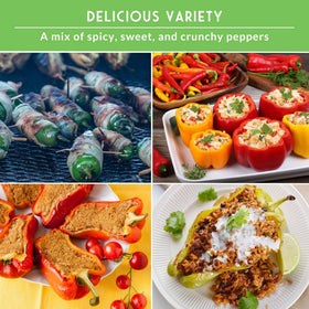SURVIVAL GARDEN SEEDS California Wonder pepper seed image, large sweet peppers for stuffing