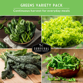 Survival Garden Seeds cool-season mix thrives in spring and fall gardens