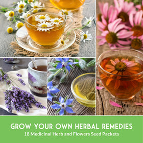 SURVIVAL GARDEN SEEDS Peppermint seeds for refreshing teas and fragrant garden borders.