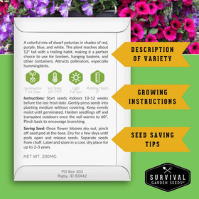 SURVIVAL GARDEN SEEDS hyssop seeds providing aromatic stems for borders.