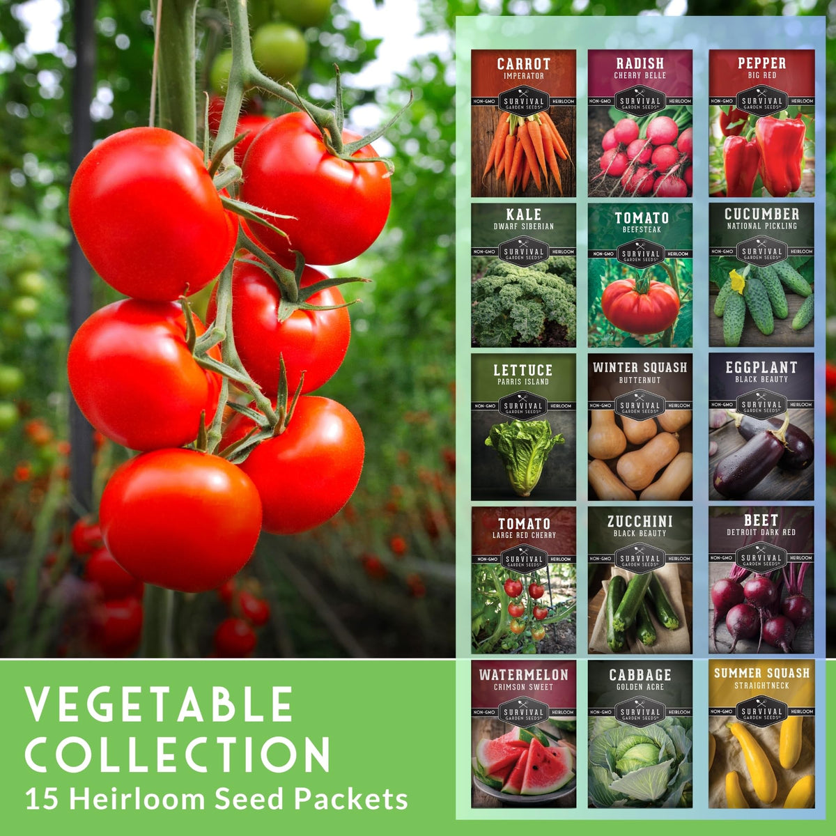 Survival Garden Seeds cucumber seed vault – crunchy picks for snacks.