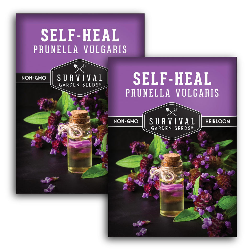 SURVIVAL GARDEN SEEDS Self-Heal seeds for planting invite pollinators to your garden.