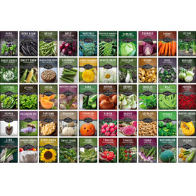 SURVIVAL GARDEN SEEDS Waterproof seed pouch protecting heirloom seeds.