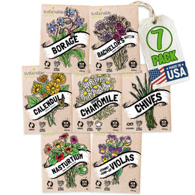 Sustainable Sprout nasturtium seeds pack for edible garden color and garnish