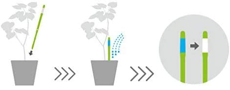 Five green refillable sticks for Sustee Aquameter with extended watering cues
