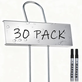 SUSUSUBAO 30-pack rust-proof metal plant labels for long-lasting garden labeling
