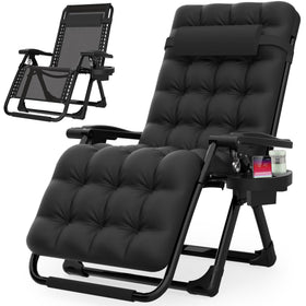 Suteck Zero Gravity Chair relaxing on lawn with ergonomic support