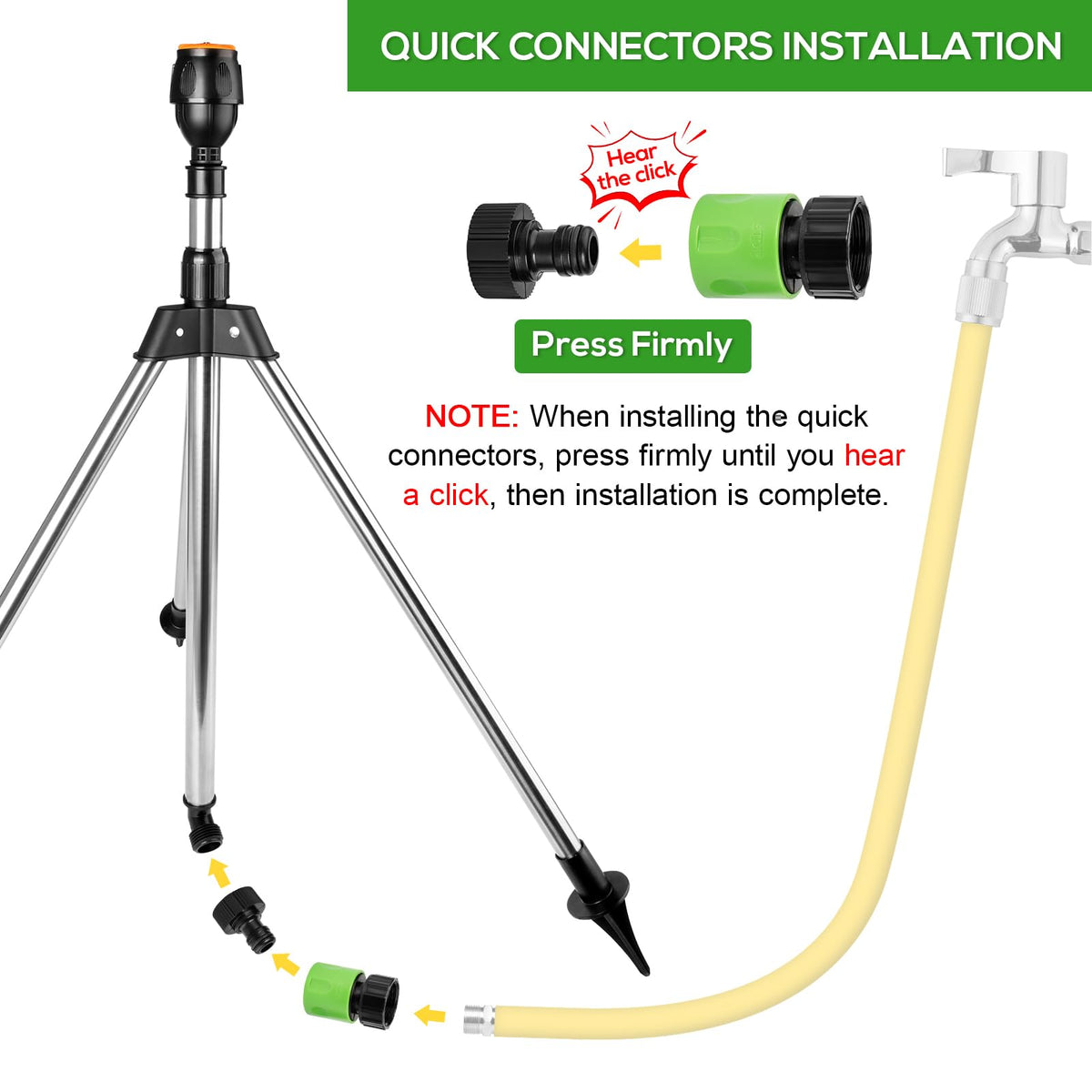 Suteng durable stainless steel tripod base withstands outdoor use.