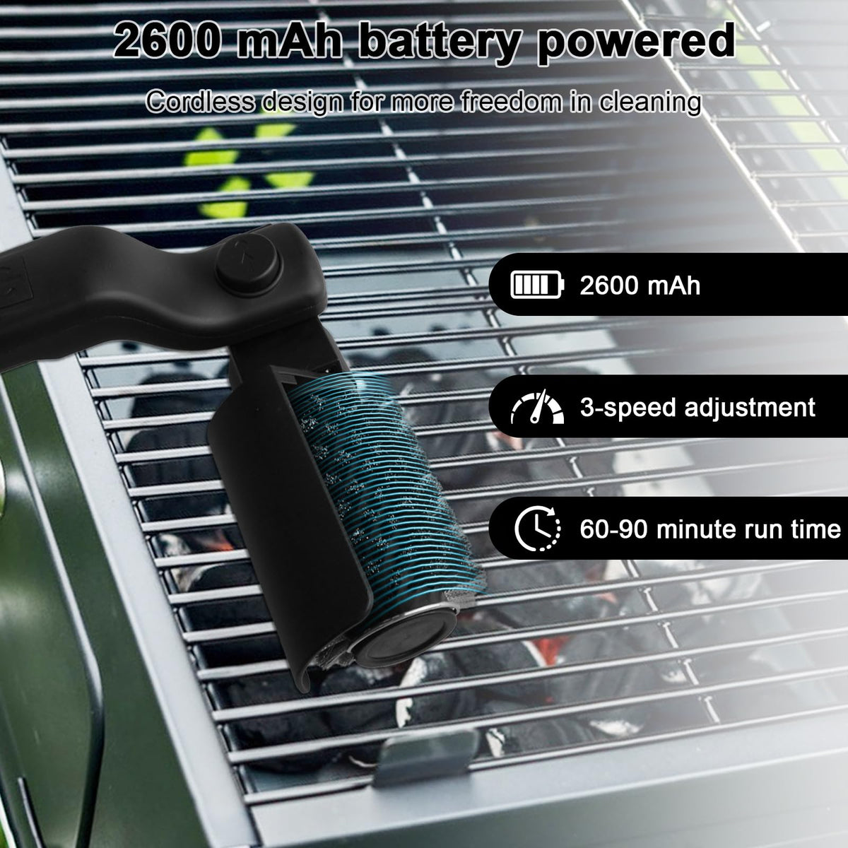 Suteng 360-swivel guard enables seamless motion around grates.