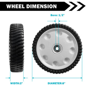 Sutmorly 53-tooth drive wheel design for stronger grip in slick conditions.