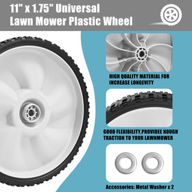 Sutmorly nylon hub rear wheel highlighted for longevity and smooth roll