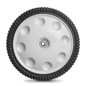 Sutmorly 12-inch rear wheel diameter for a stable mowing experience.