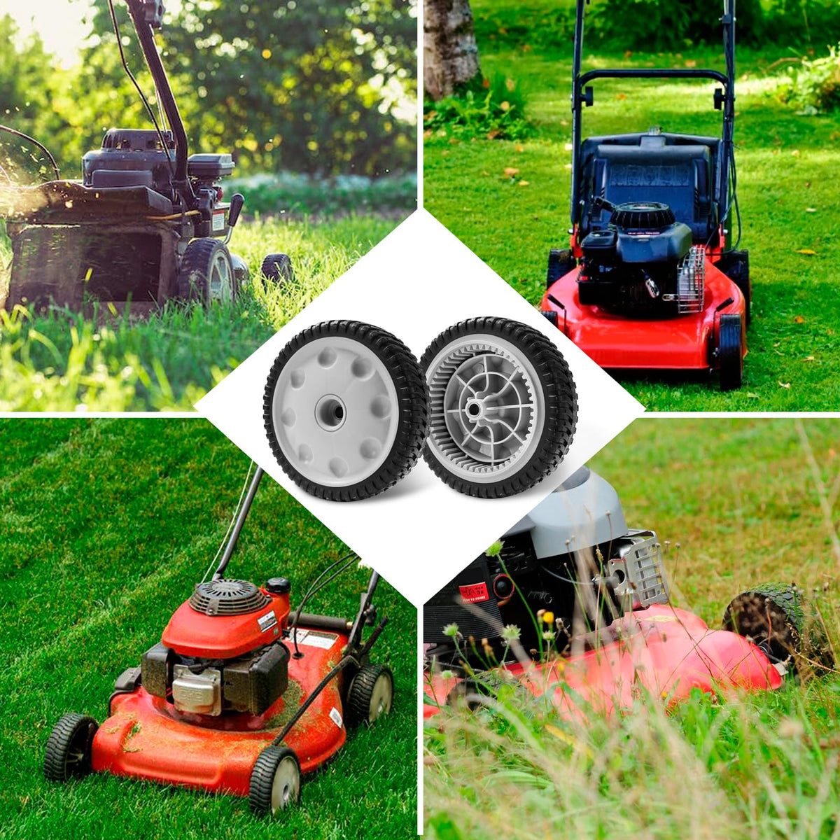 Sutmorly front wheels deliver reliability in daily yard maintenance.