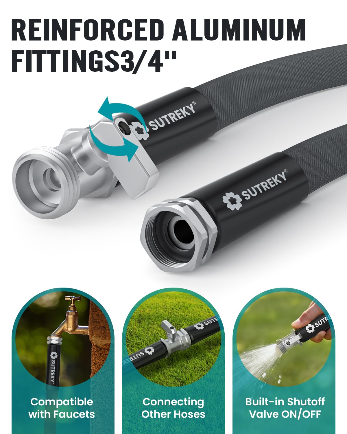 SUTREKY all-weather hose flexes in cold weather for any task