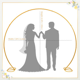 SuuWoee round backdrop base demonstrates windproof stability for outdoor celebrations