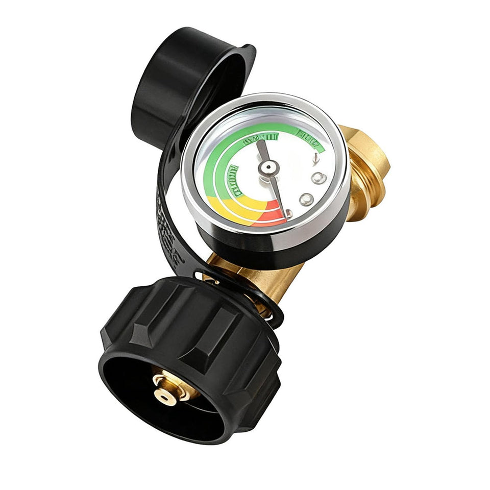 Suwdjpwo propane tank gauge assembly for secure connection and easy setup.