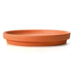 Suwimut terracotta saucer durable crack-resistant clay for long-lasting trays.