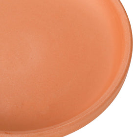 Suwimut terracotta saucer multipurpose use supports ceramic and fabric pots.