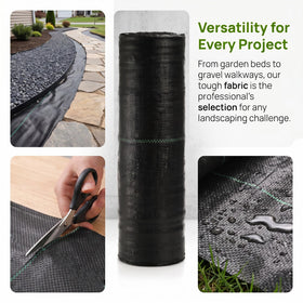 Suwimut weed barrier mat supports mulch and moisture management for beds.