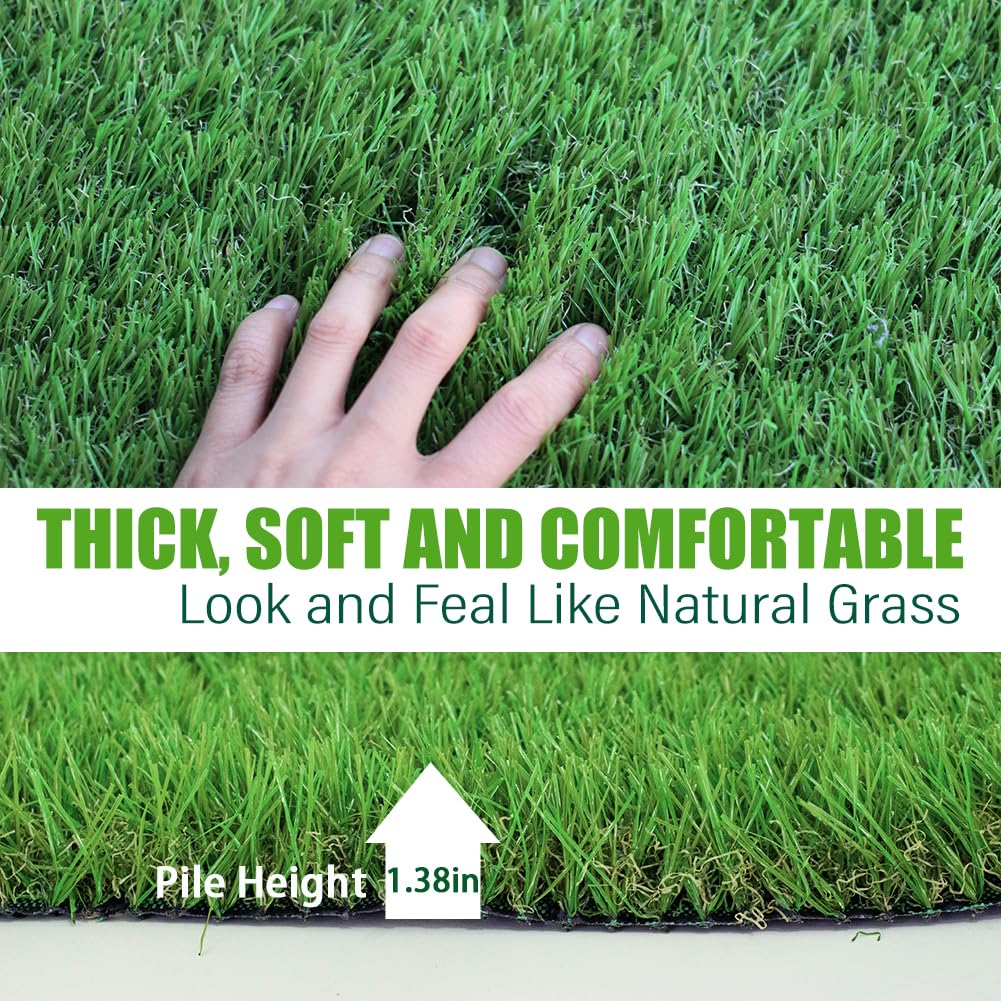 SUWUYUE pet-friendly lawn closeup showcases soft surface for pets.